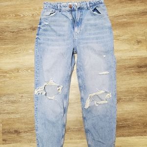 Denim mom jeans